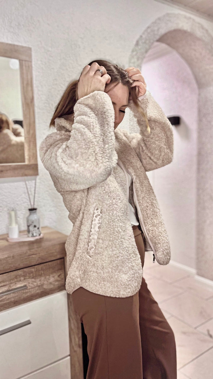 Wearing sweater