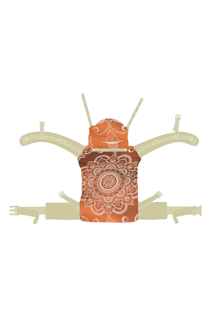 Baby Carrier Flip Mandala Latte Macchiato x Bamboo reverse - KOKADI