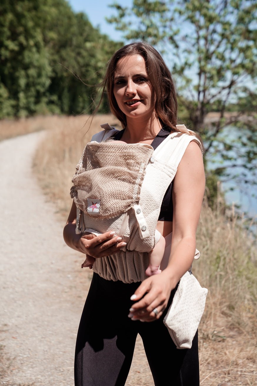 Baby Carrier Flip Performance Air Heart2Heart Cream - KOKADI