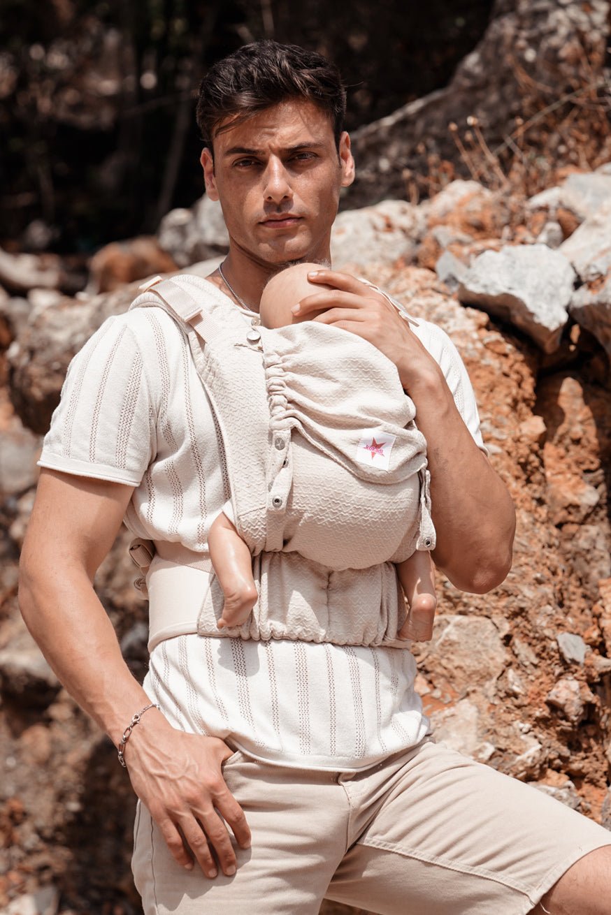 Baby Carrier Flip X Heart2Heart Cream - KOKADI