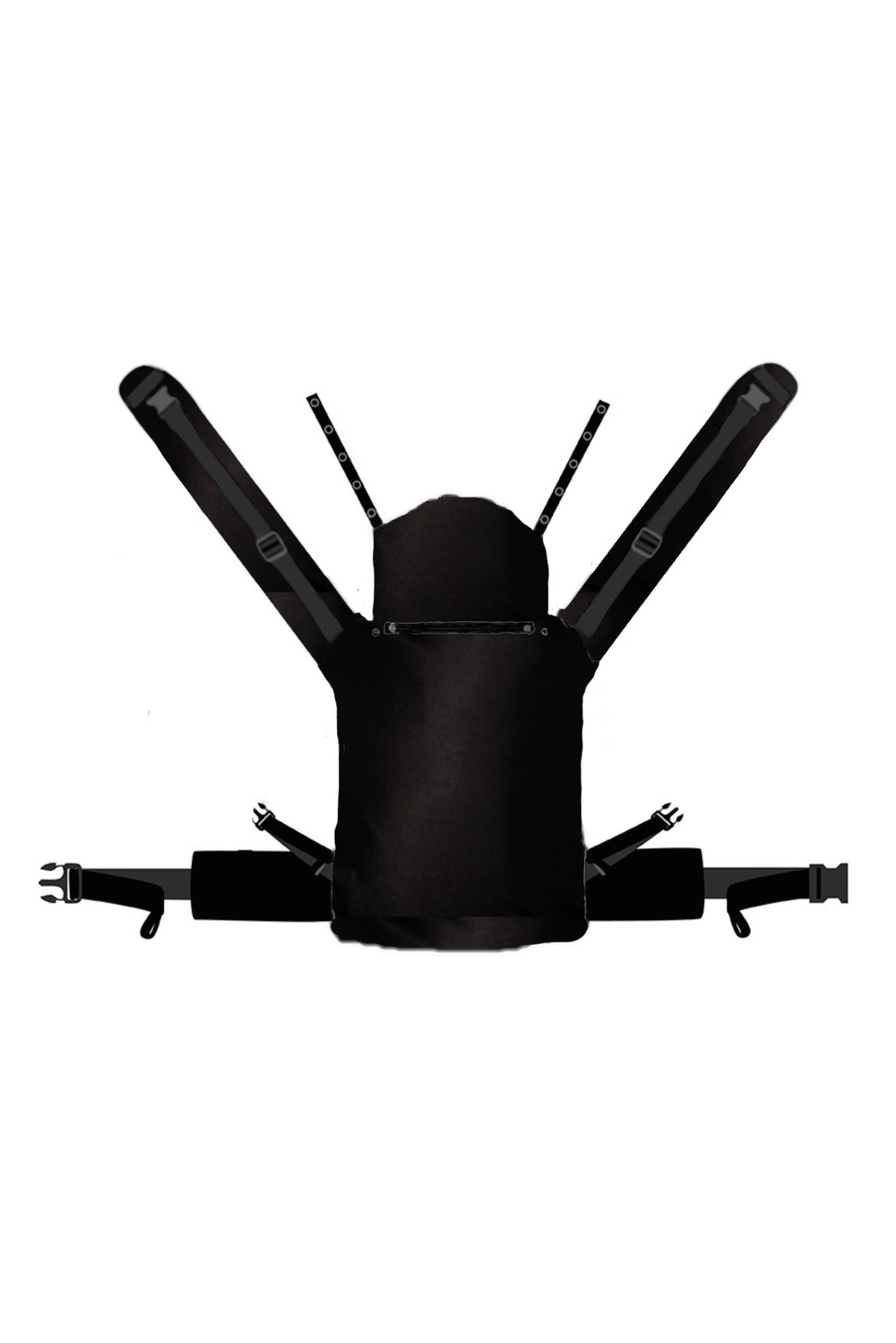 Baby Carrier Flip X Just Black - KOKADI