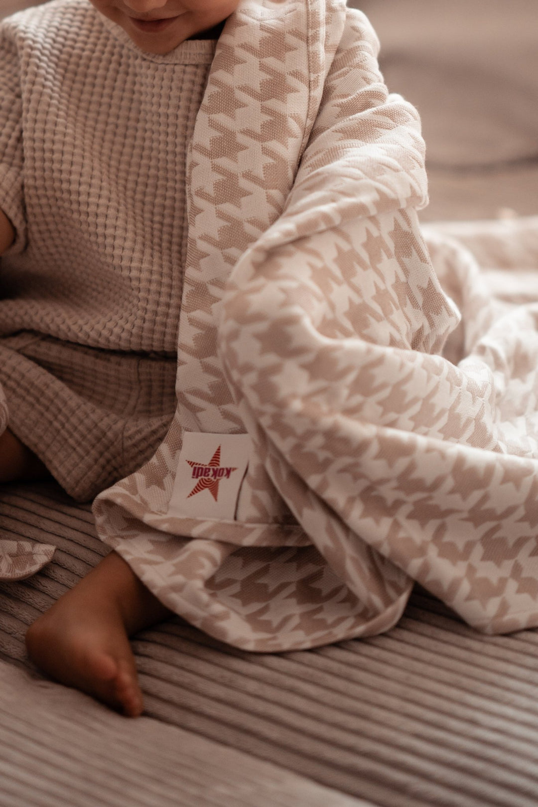 Cuddly blanket Houndstooth Campiano - KOKADI