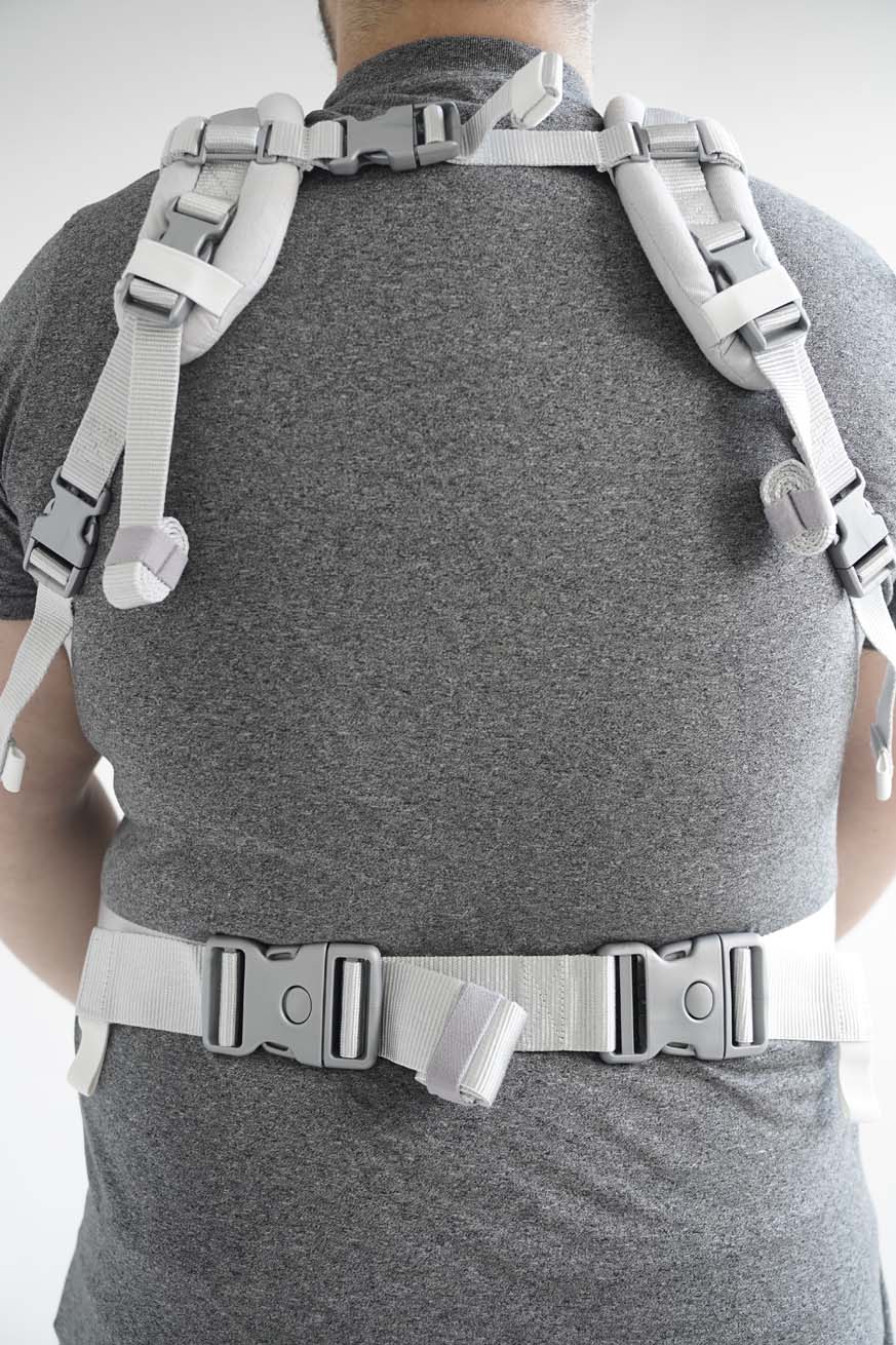 Shoulder belt extension buckle silverline glossy