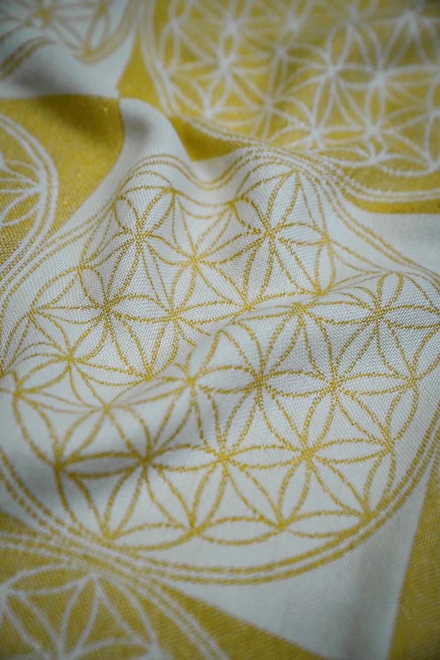 Baby blanket flower of life gold - KOKADI