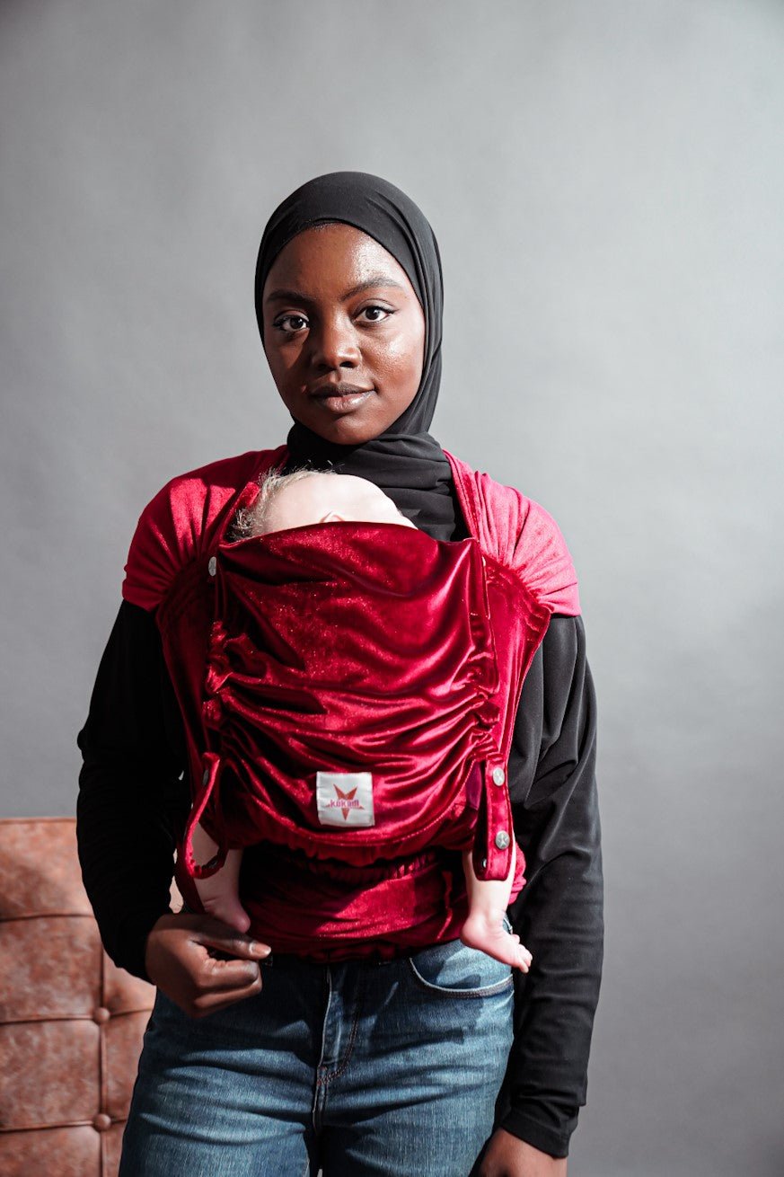 Baby Carrier WrapStar Velvety soft ruby ​​- KOKADI