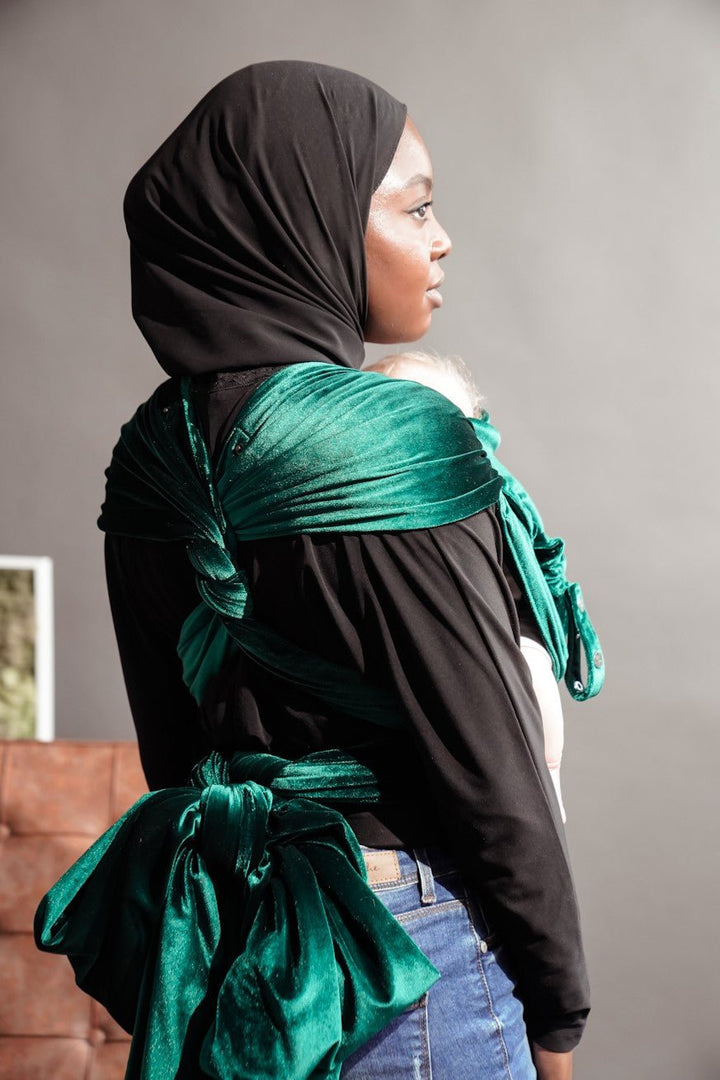 Baby Carrier WrapStar Velvety soft emerald - KOKADI