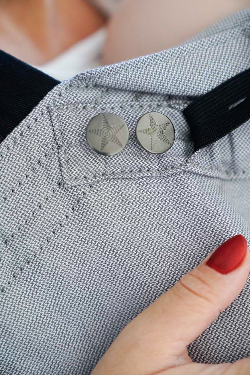 Jeans button anthracite - KOKADI