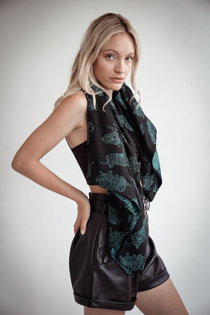 Cuddly towel mandala feathers Alexander - KOKADI